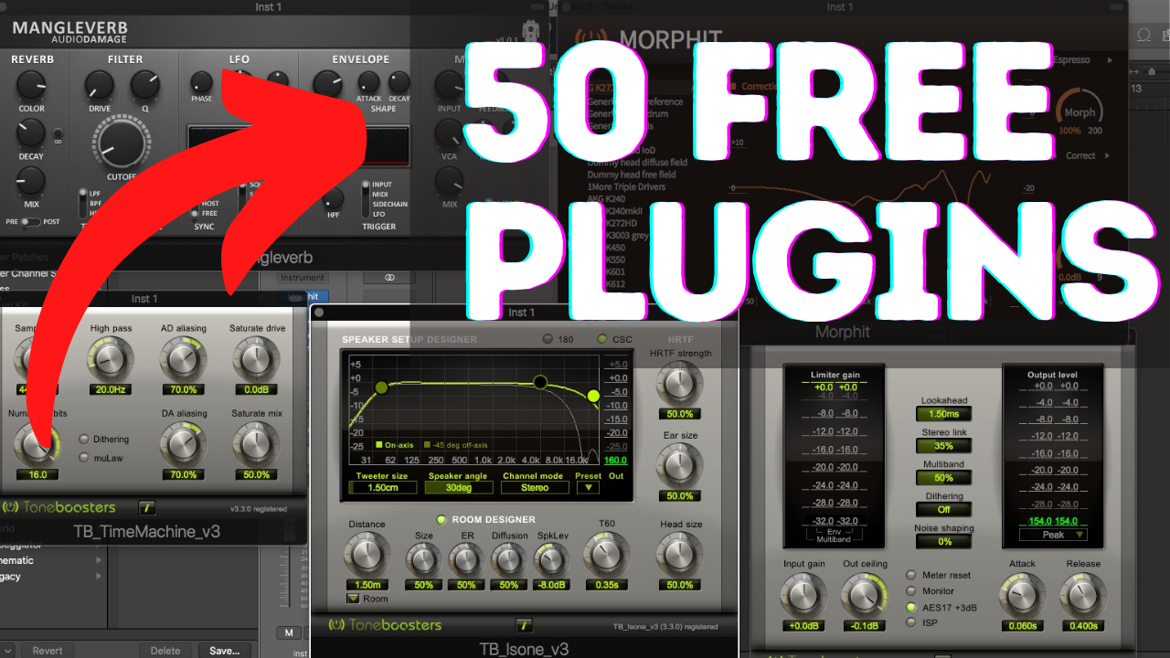 50 Free VST Plugins Audio Units FX & Instruments