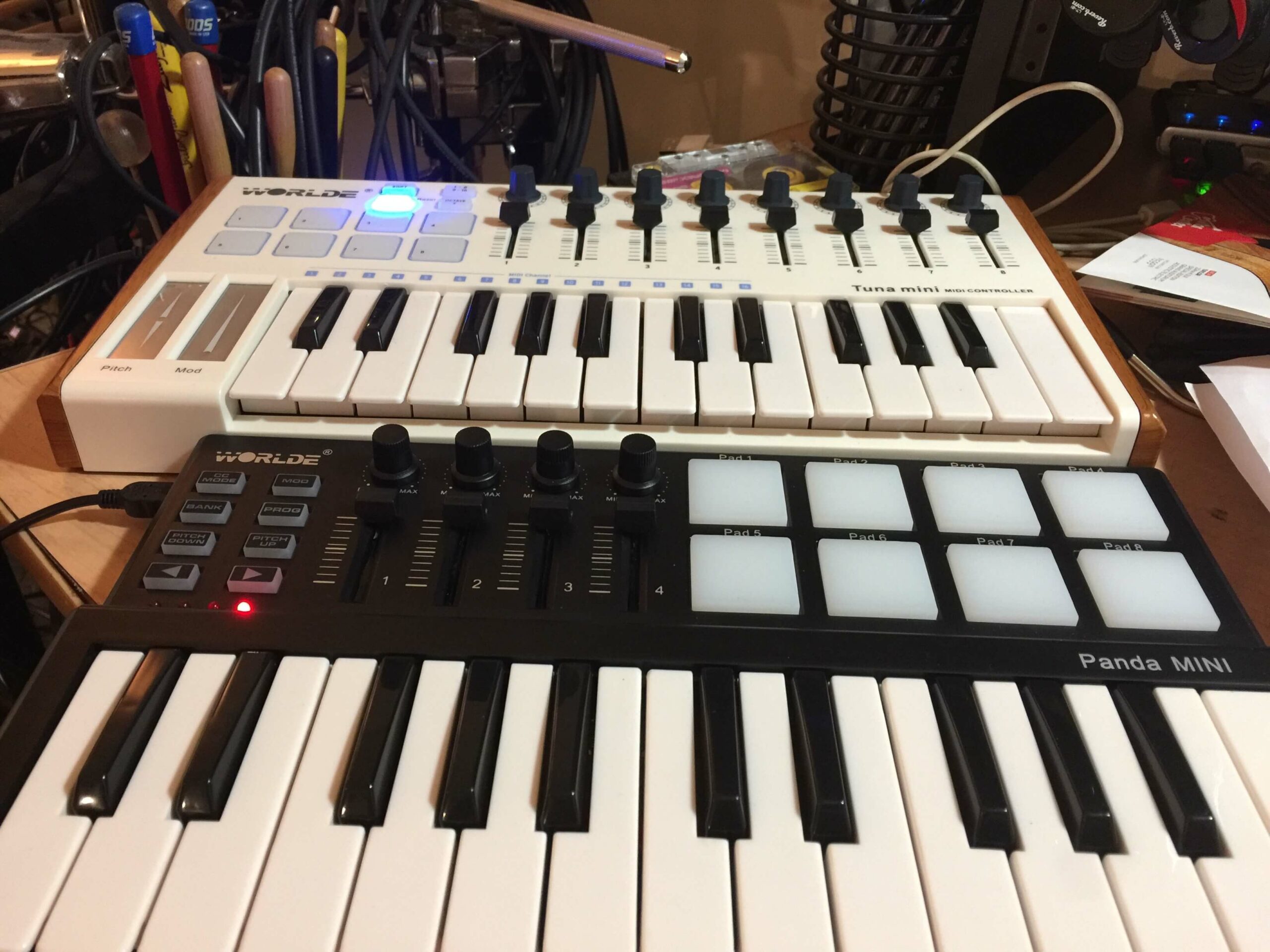 Worlde Tuna and Panda Mini MIDI Keyboard Controller Reviews