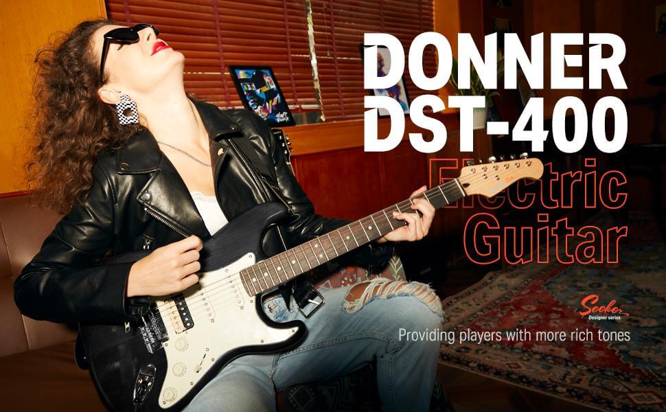 Donner DST-400 Electric Guitar Review [Full Video Sound Demo]