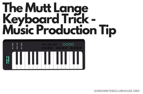 the mutt lange keyboard trick - music production tip